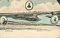 Carte postale russe émise avant 1905, illustrant la région.