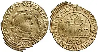 médaille frappée à Limoges en l'honneur de Dagobert&nbsp;Ier.