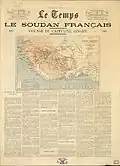 À la une du Temps, le voyage du capitaine Binger (éd. mars 1890).