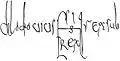 Signature de Clovis&nbsp;II