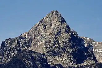 Vue de South Teton depuis l'est.
