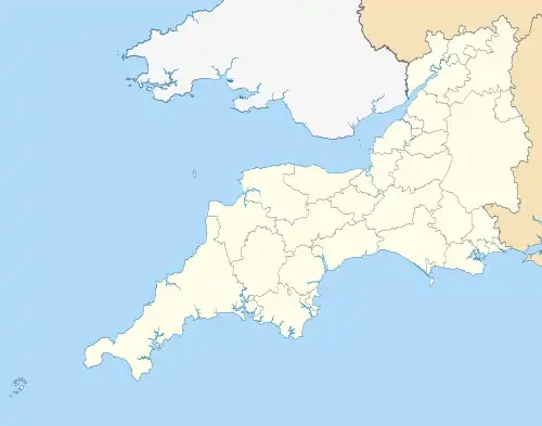 Voir sur la carte administrative d'Angleterre du Sud-Ouest