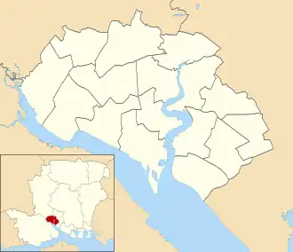 Voir sur la carte administrative de Southampton