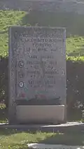 Le monument en souvenir des victimes de la Seconde Guerre mondiale.