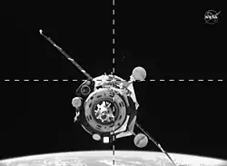 Le vaisseau MS-15 en approche de l'ISS
