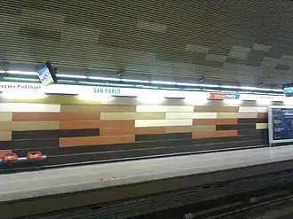 Les quais de la ligne 5.