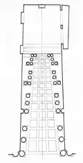 plan de la Galerie de Francesco Borromini