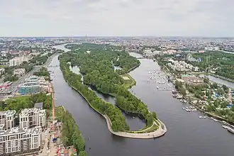 Ile Elaguine, vue aérienne
