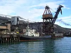 Le port de Barentsburg.