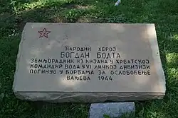 Plaque de Bogdan Bolta.