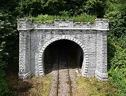 Tunnel ferroviaire.