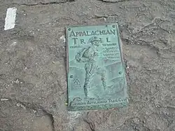 Marque métallique au mont Springer.