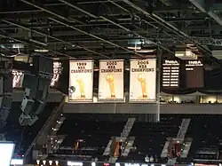 Bannières des titres NBA des Spurs de San Antonio