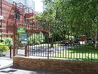 Entrée du jardin Baudricourt.