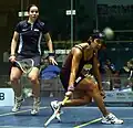 La no&nbsp;1 mondiale (2011), la Malaisienne Nicol David contre Jenny Duncalf en 2007.