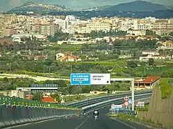 La route européenne 25 en Sardaigne.