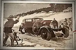 Stéphane de Bissy sur le Monte-Carlo 1925.