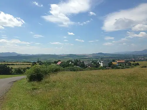 Hameau de Střížovice : vue générale.