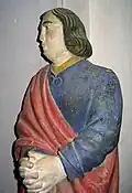 Statue de Joseph, bois polychrome, XVIIe&nbsp;siècle.