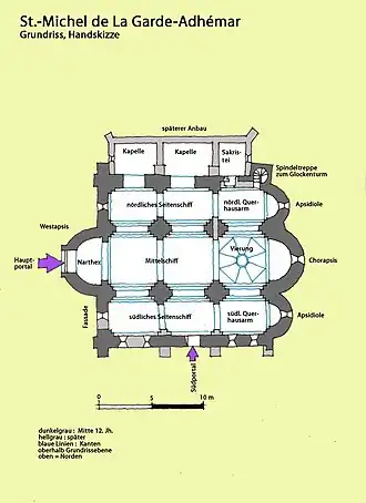 Plan de l'église.