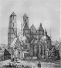 La cathédrale avant l'incendie de 1759.