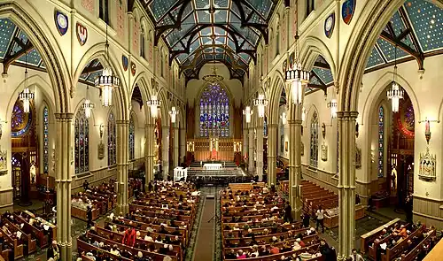 L'intérieur avant un concert.