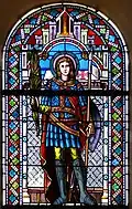 Verrière néo-romane« Saint Maurice ».