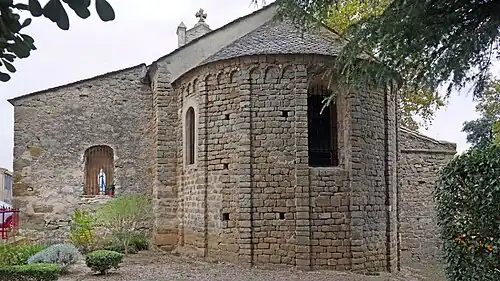 Le chevet de l'église.