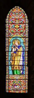 Vitrail représentant saint Louis.