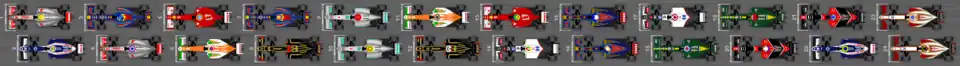 Schéma de la grille de départ du Grand Prix de Singapour 2012