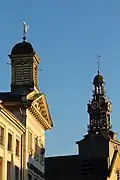 Hôtel de ville et église de l'Assomption, place du marché
