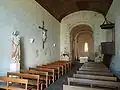 L'intérieur de l'église.