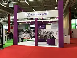 Stand de l'association Human Appeal.