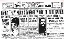 Première page du New York American du 26 juin 1906.