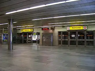 Image illustrative de l’article Palmovka (métro de Prague)