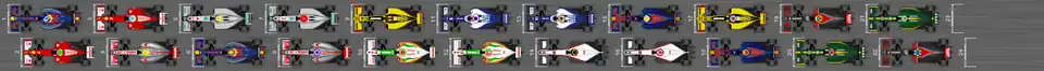 Schéma de la grille de  départ du Grand Prix