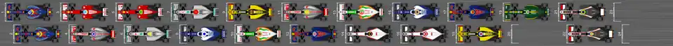 Schéma de la grille de départ du Grand Prix