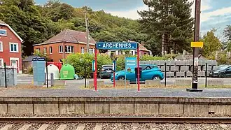 Panneau et horaires.