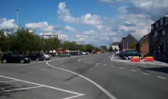 Parking des véhicules.