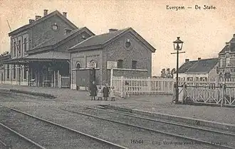 La gare vers 1900.
