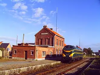 La 6077, préservée par le PFT, à Tessenderlo.