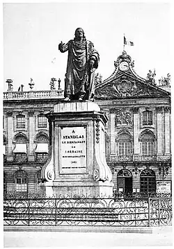 Statue de Stanislas vers 1896.