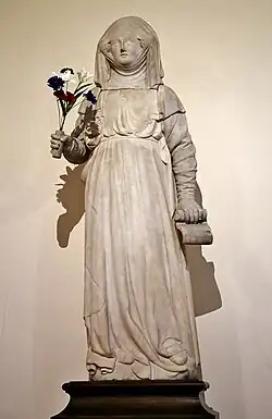 Statue de Clémence Isaure à l'hôtel d'Assézat, siège de l'Académie des Jeux floraux.