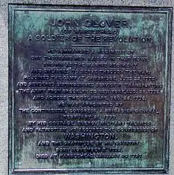 Inscription sur la statue de Glover sur Commonwealth Avenue, Boston.