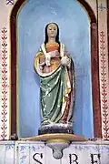 La statue de sainte Basile.