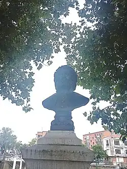 Statue de Jean Mabuse réalisée par le sculpteur Albert Patrisse et rendue à la ville de Maubeuge après avoir été fondue pendant la seconde guerre mondiale.