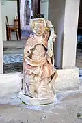 La statue de sainte Barbe.