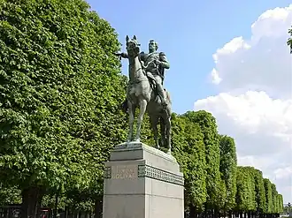 Simón Bolívar, Paris, France