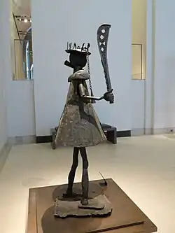 Sculpture dédiée à Gou, divinité du fer et de la guerre