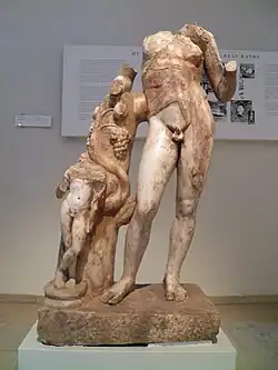 Statue de Dionysos, du frigidarium des grands thermes.